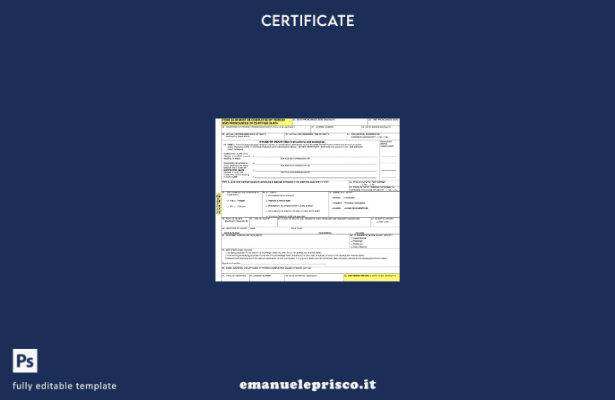 stile verificato Modello di certificato di morte certificato medico